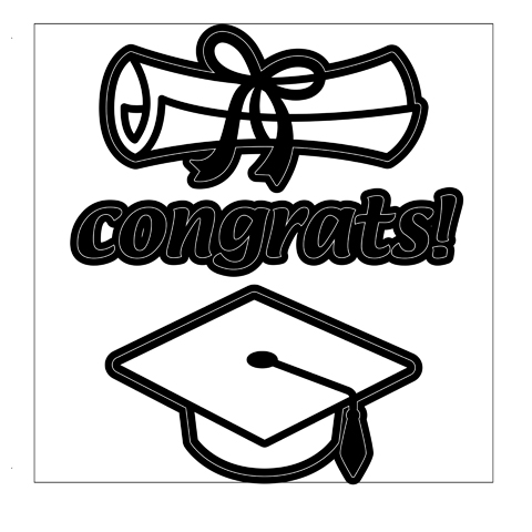480x480 Craft Dies Congrats, Diploma Amp Graduation Hat