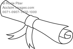 300x203 Diploma Scroll Drawing