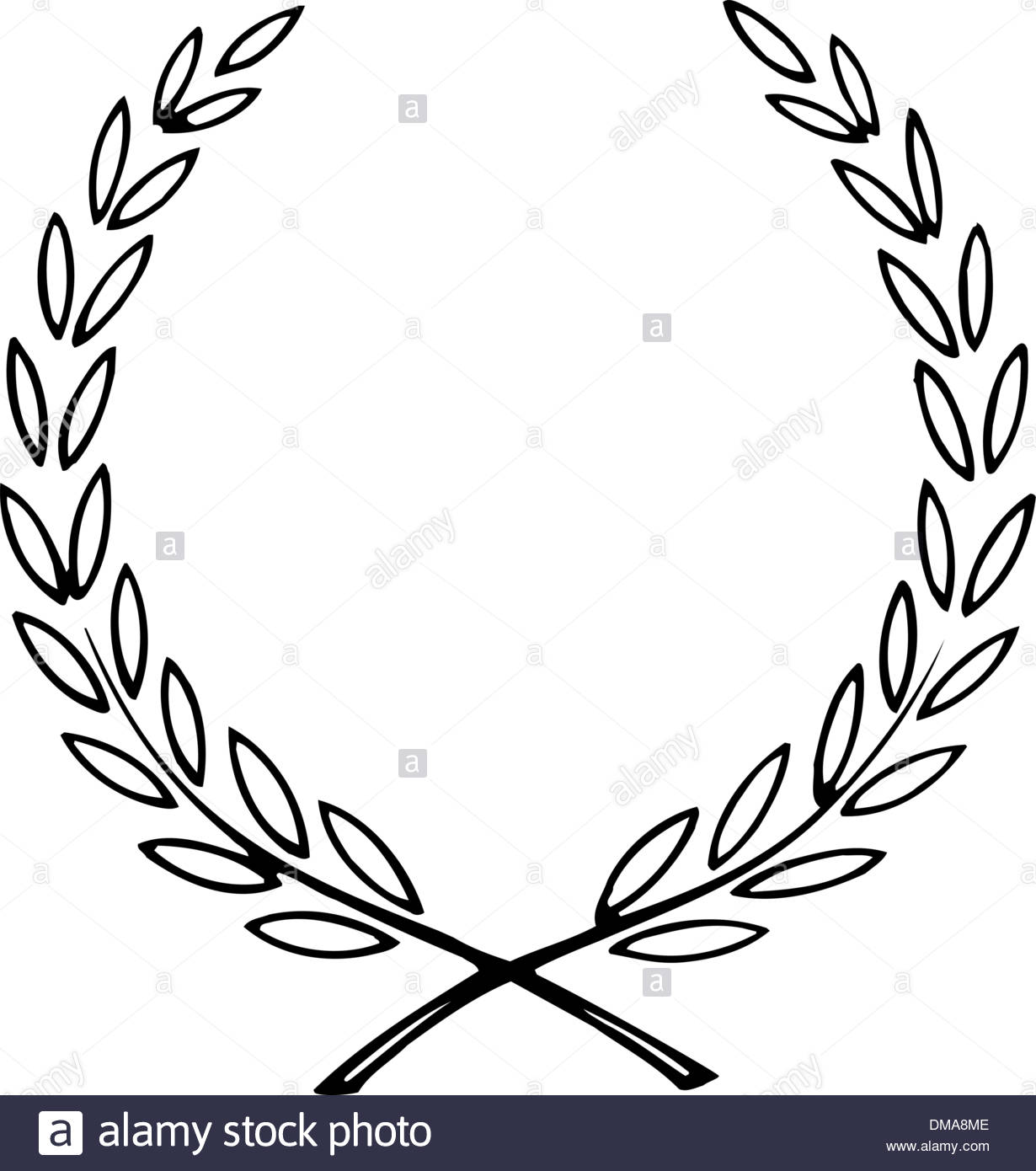 1230x1390 Simple Vector Wreath For Diploma Stock Vector Art Amp Illustration