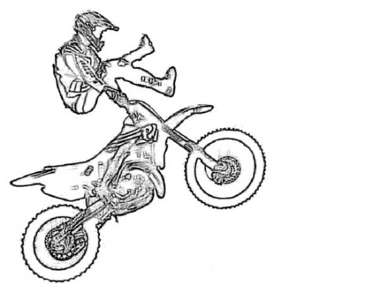 550x425 Dirt Bike Coloring Pages Monster Dirt Bike Coloring Pages Kids