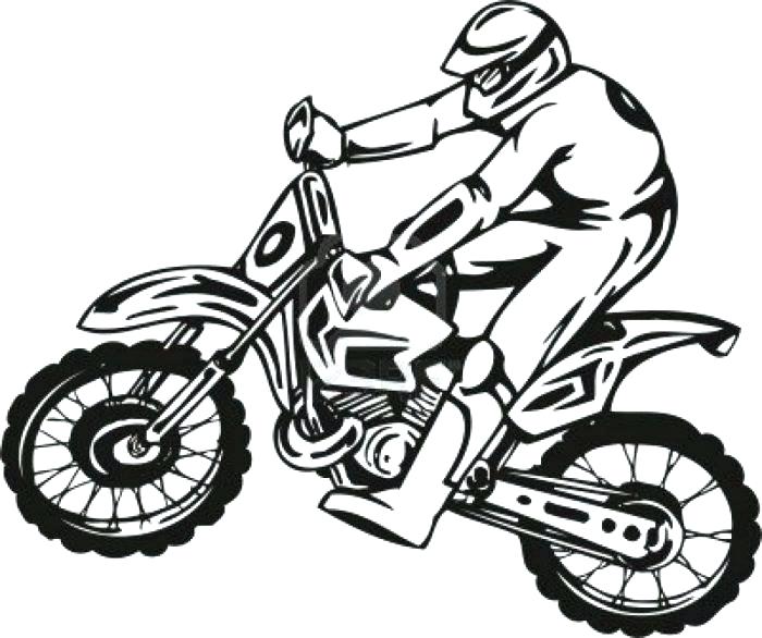 700x586 Bike Coloring Page