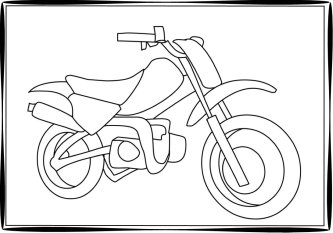 333x233 Dirt Bike Coloring Pages