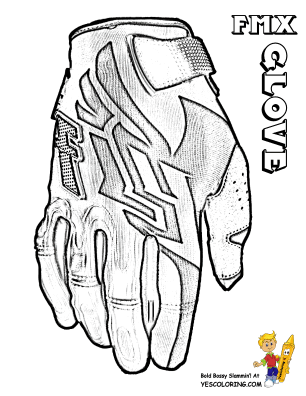 612x792 Motorcycle Coloring Of Dirt Bike Glove Mighty Motorcycle