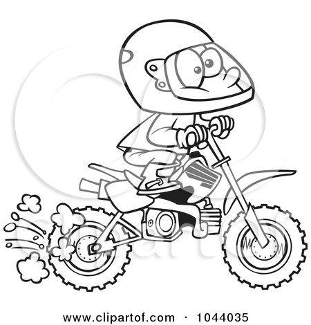 450x470 Clipart Of A Girl Riding A Dirt Bike In Pink Safety Gear