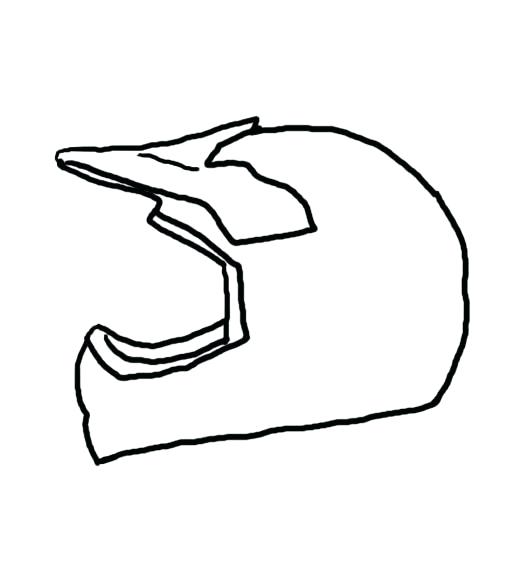 520x564 Dirt Bike Helmet Drawing