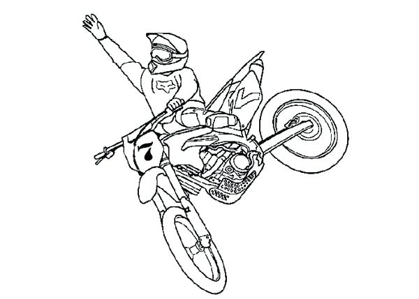 600x429 Fox Dirt Bike Coloring Pages How To Draw Page Sun Best Coloring