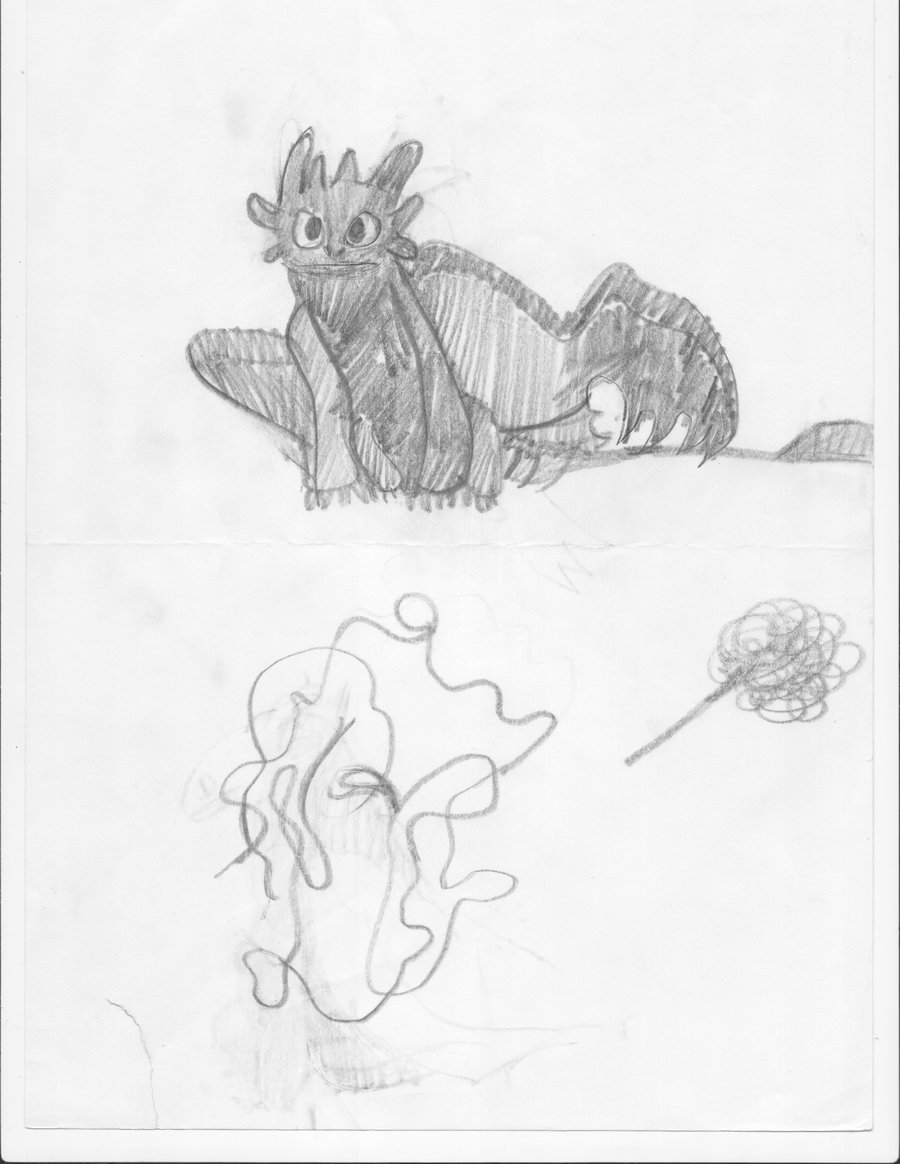 900x1164 Toothless And His Little Dirt Drawing By Foxfire 47133