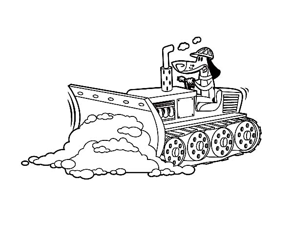 600x464 Bulldozer Pulling Dirt In Digger Coloring Page Color Luna