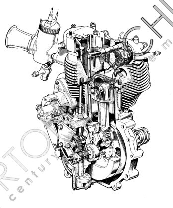 349x420 Image Iconic Engines 500cc Bsa Goldstar