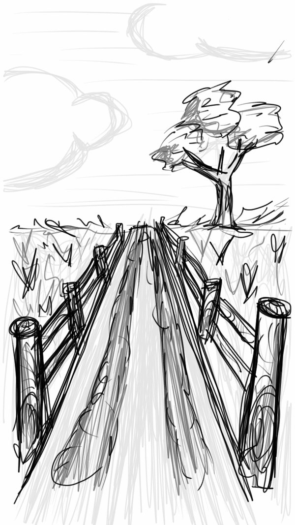 600x1067 Long Road, Quick Sketch By Xxrosscoxx