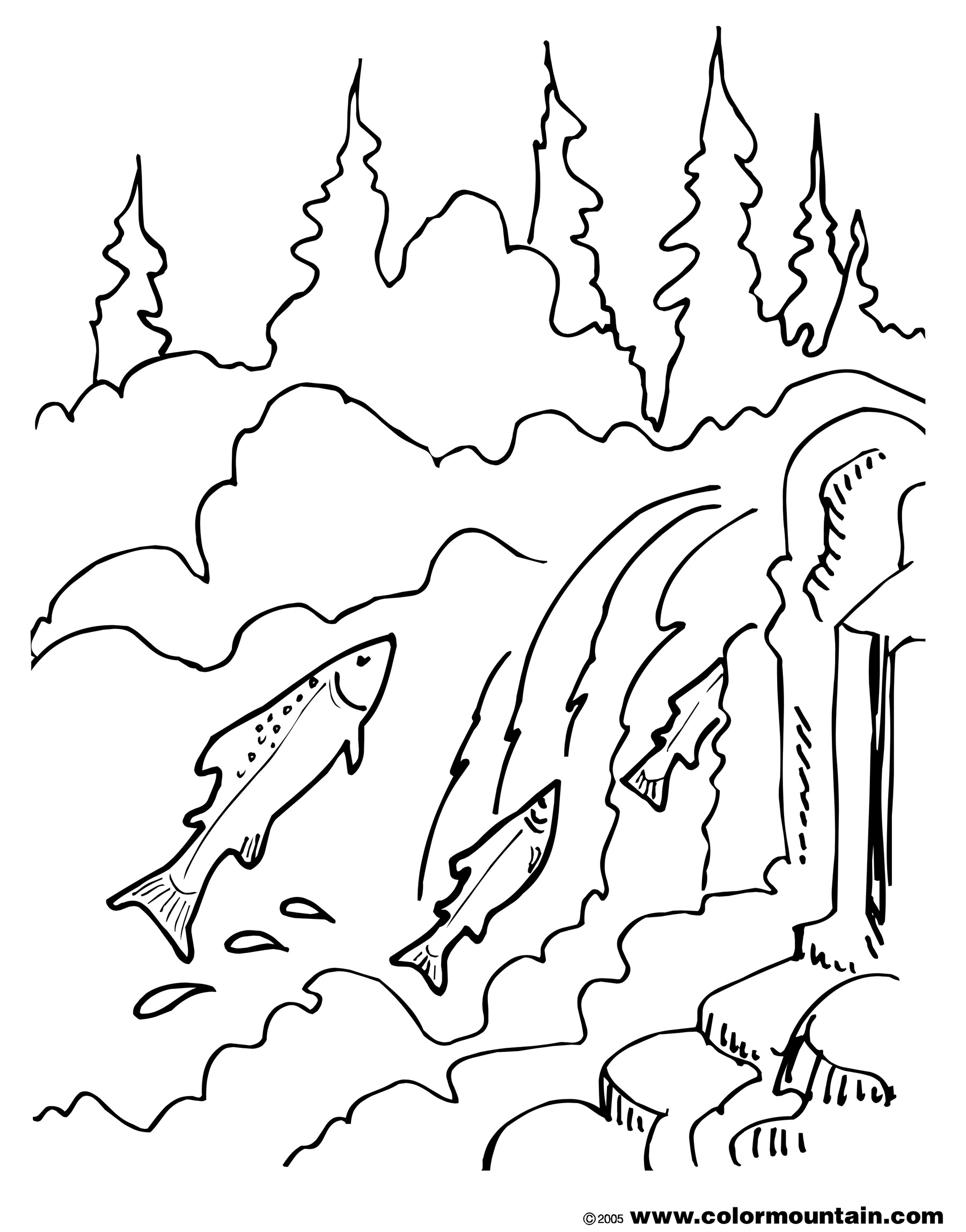 1800x2294 Stream Coloring Book Dirt Road Coloring Page