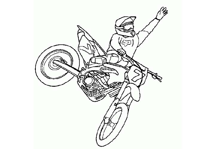 700x500 Drawn Biker Pit Bike