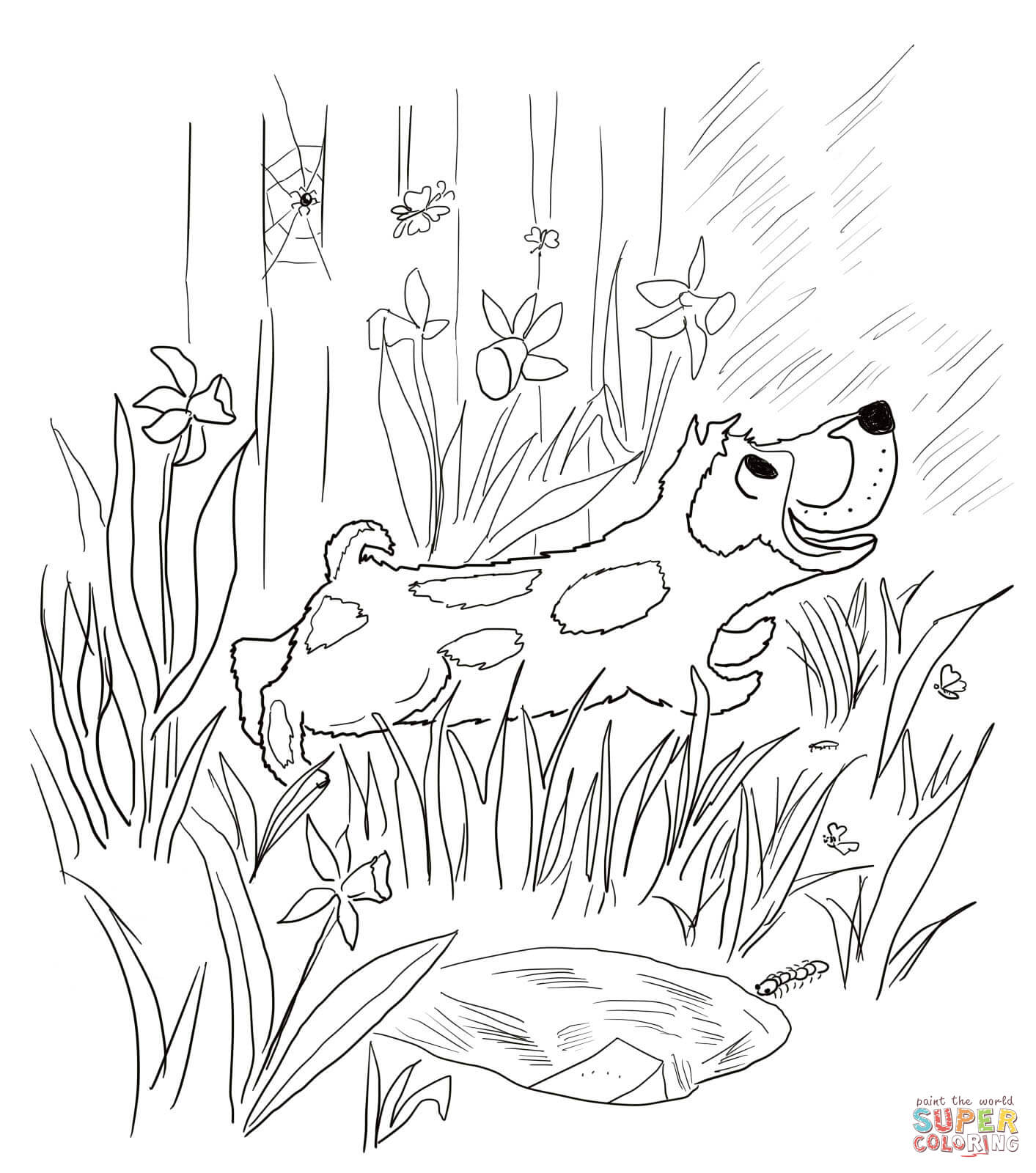 1413x1600 Harry The Dirty Dog Coloring Page Free Printable Coloring Pages