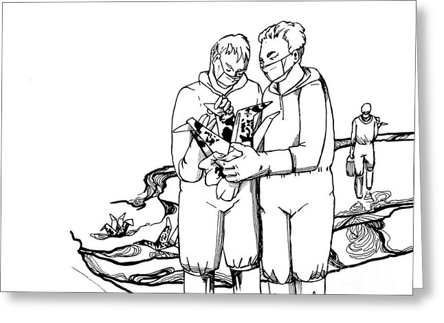 646x470 Ecological Origami Disaster Drawing By Erja Wiltse