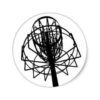 324x324 Disc Golf Basket Stickers Zazzle