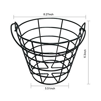 355x355 Hmx Golf Ball Basket Metal Golf Ball Container