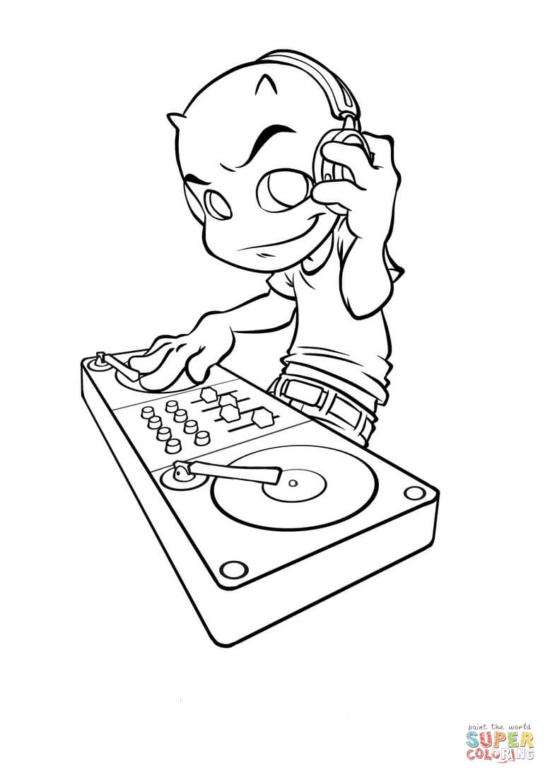 778x1100 Dj Kamafun Coloring Page Free Printable Coloring Pages