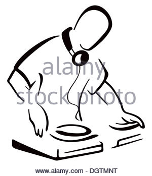 300x349 Vinyl Disc With Dj Hand Sketch Icon Stock Vector Art