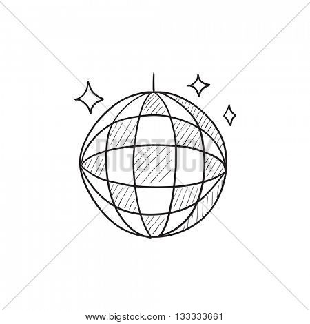 450x470 Disco Ball Vector Sketch Icon Vector Amp Photo Bigstock