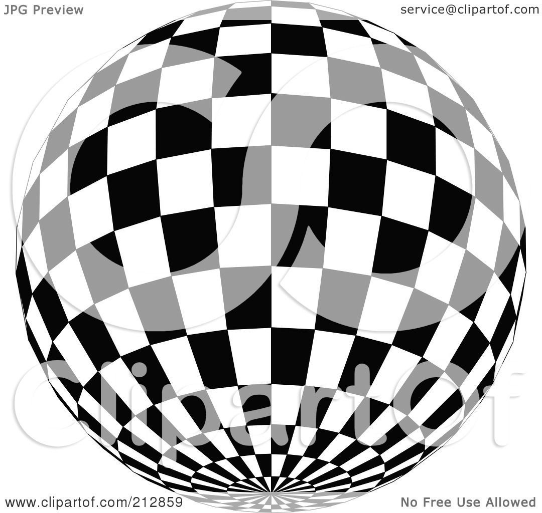 1080x1024 Royalty Free (Rf) Clipart Illustration Of A Checkered Black
