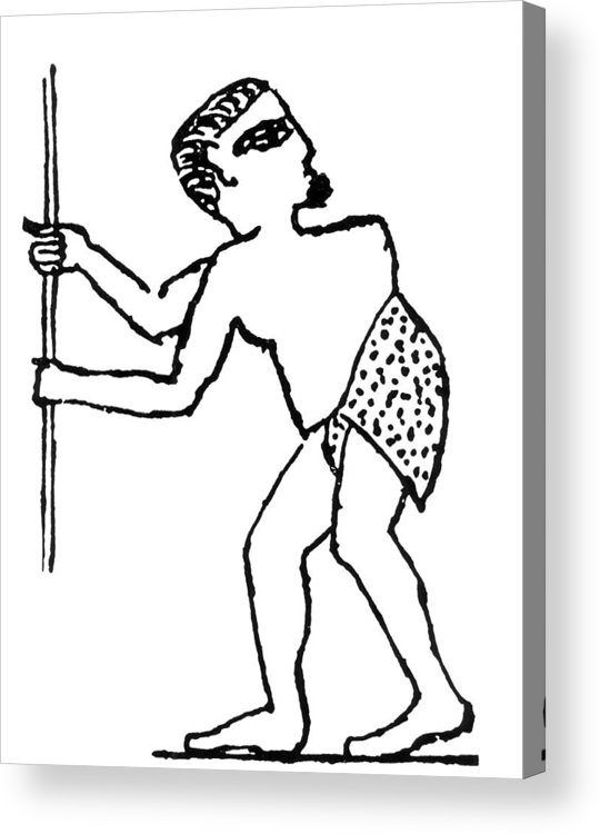 540x750 Pott's Disease In Egyptian Tomb Drawing Acrylic Print By