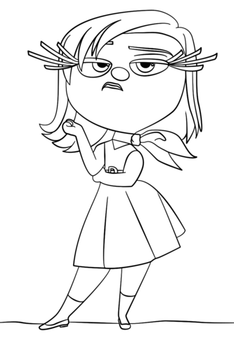 333x480 Inside Out Disgust Coloring Page Free Printable Coloring Pages