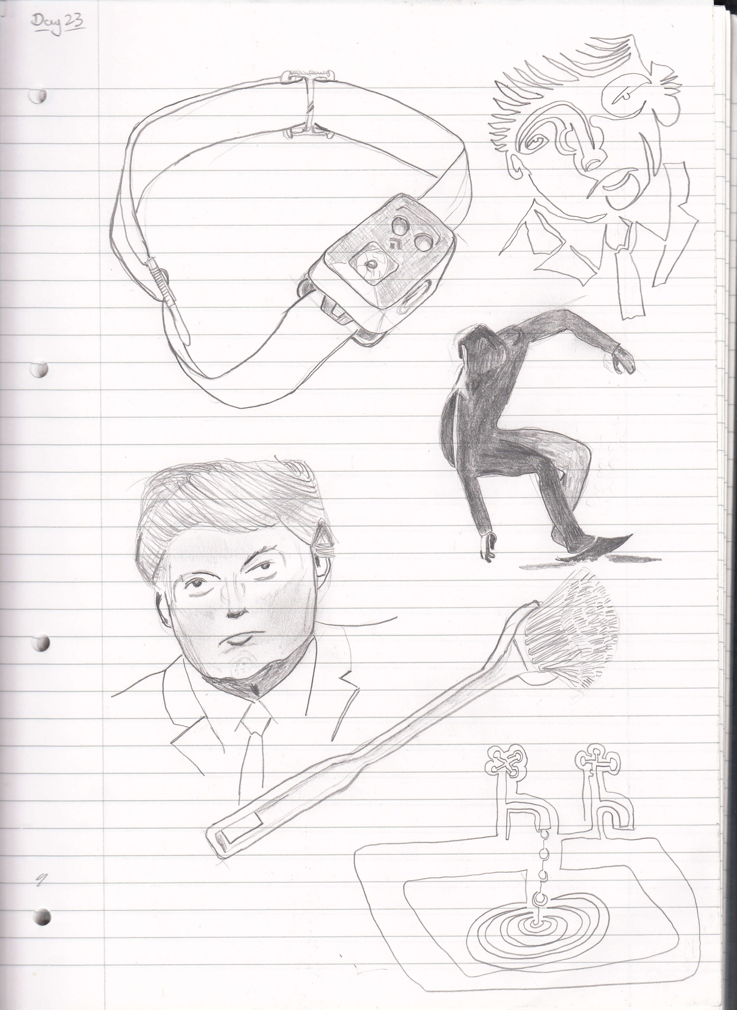 2552x3496 Day 23 Head Torch, Donald Trump, Surfer, Dish Brush, And One Line