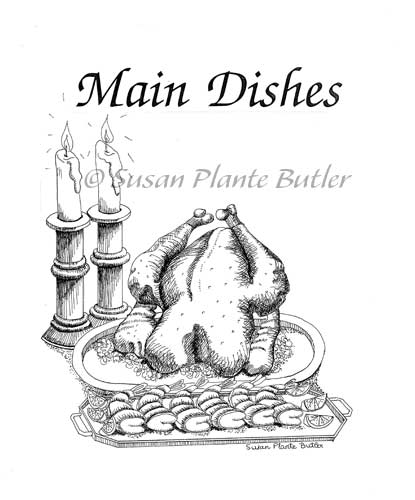 415x500 Susan Plante Butler, Artist, Food Black And White Drawings, Artwork