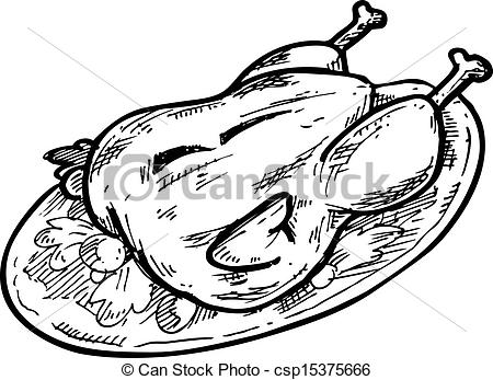 450x347 Chicken Clipart Line Drawing
