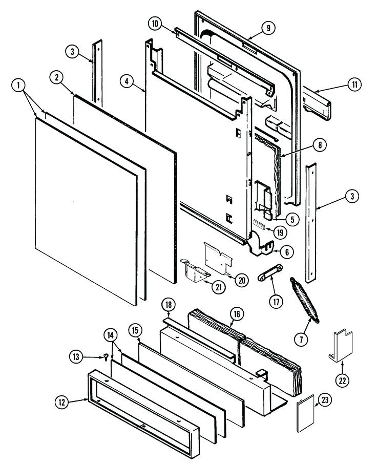 736x908 Jenn Air Dishwasher Parts Diagram For Model Sears Professional