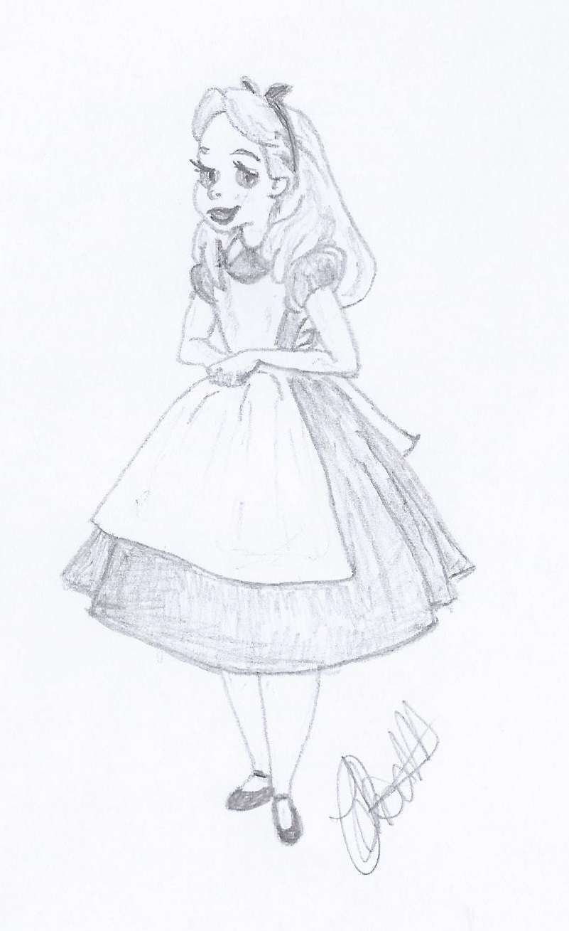 Disney Alice In Wonderland Drawing at GetDrawings | Free download