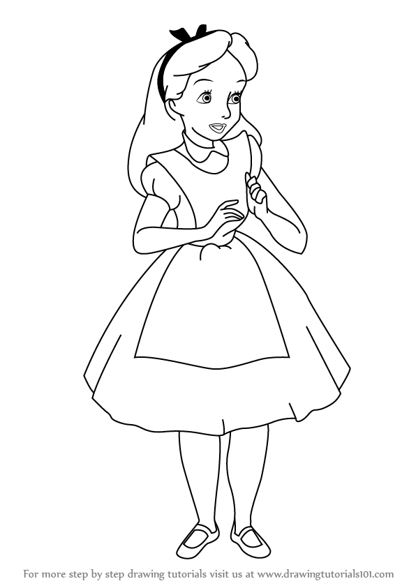 Disney Alice In Wonderland Drawing at GetDrawings | Free download