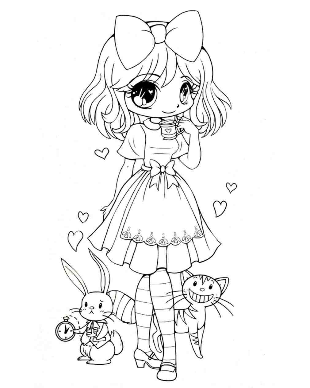 1011x1264 Draw Alice Wonderland Characters Coloring Pages Disney Alice