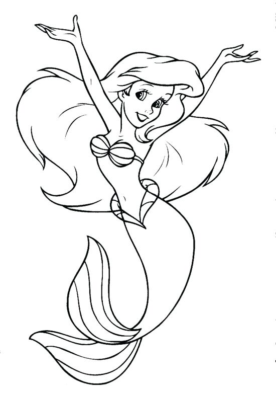 550x781 Disney Ariel Coloring Pages