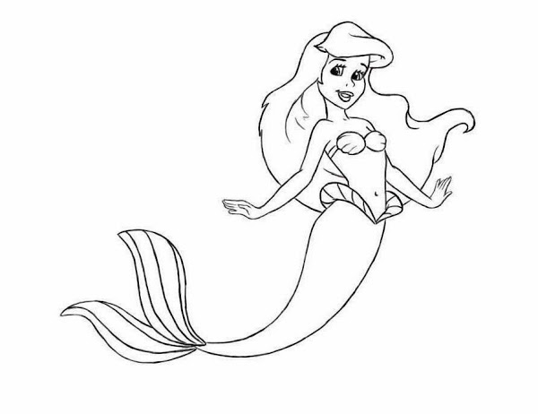 600x462 Disney Princess Ariel Drawings Easy