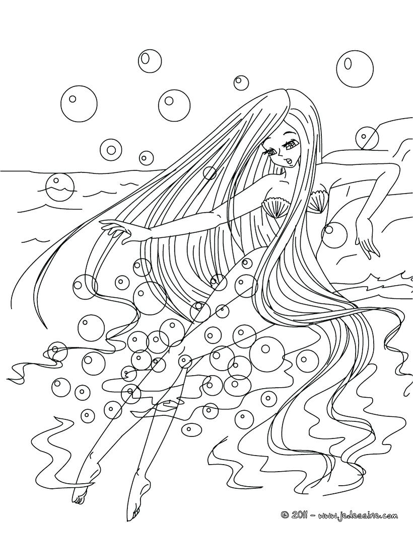 820x1060 Large Size Of Coloring Mermaid Drawing Pages Princess Barbie Free