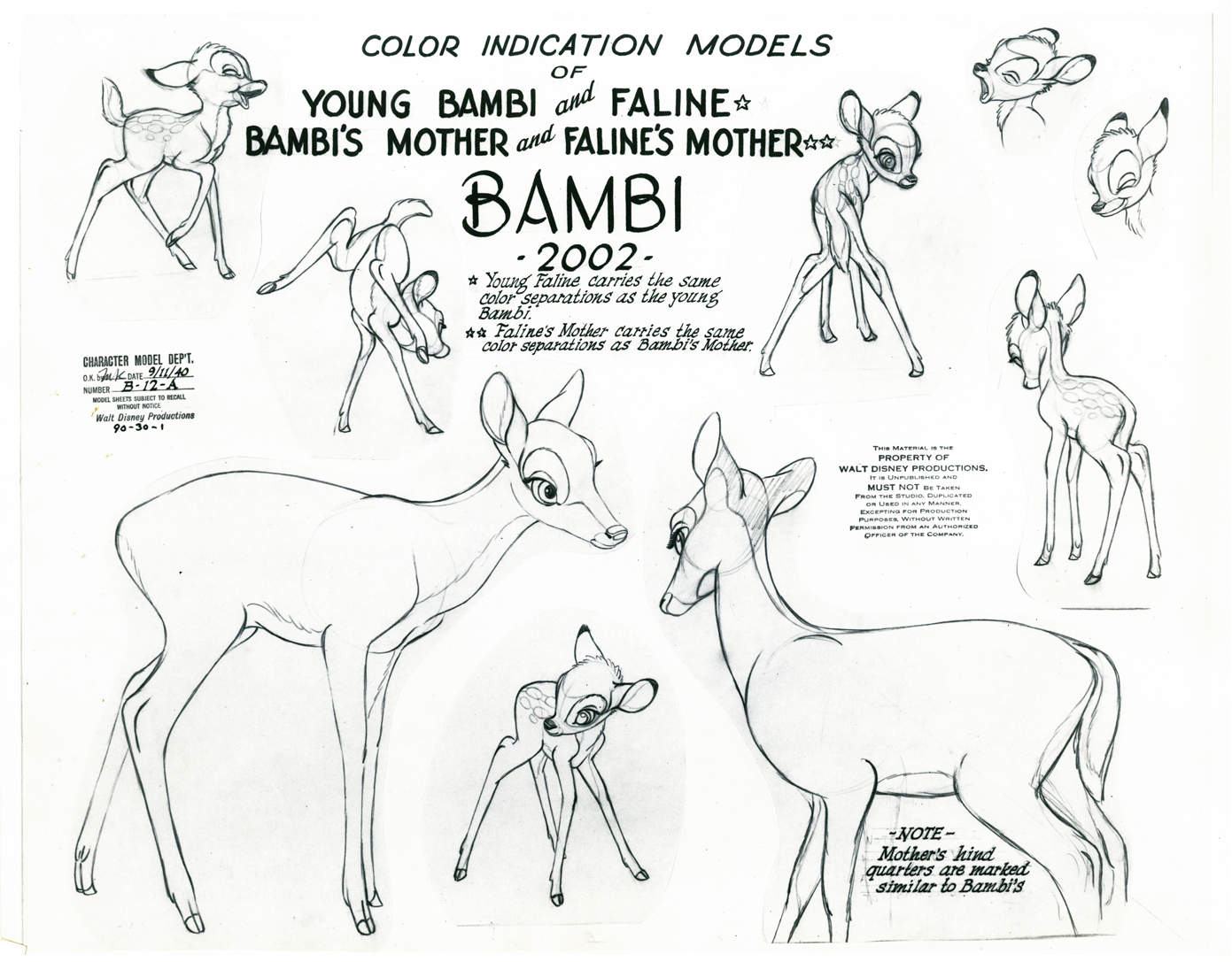 1391x1087 Character Designs Bambi