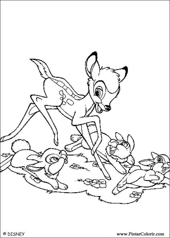 567x794 Drawings To Paint Amp Colour Bambi