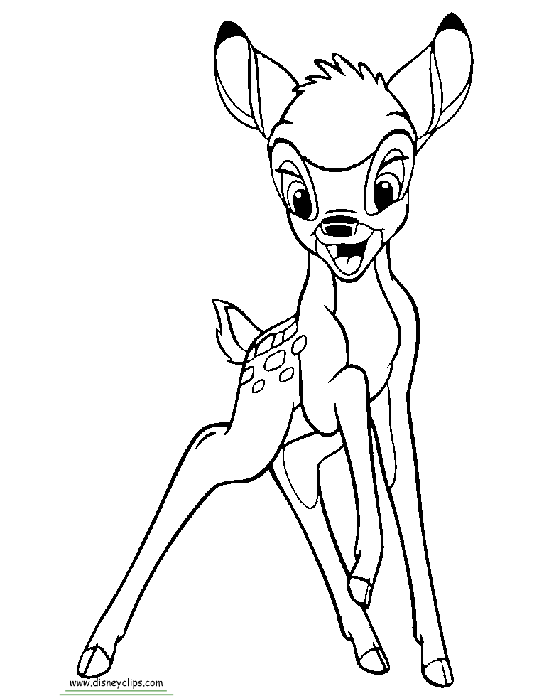 766x979 Bambi Coloring Pages Disney Coloring Book