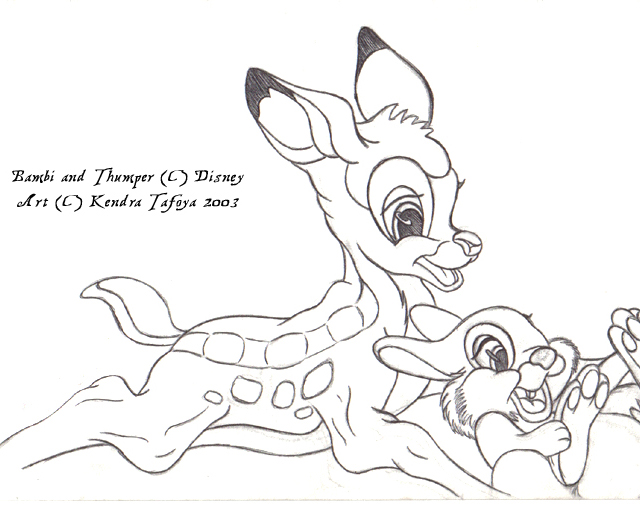 640x505 Bambi And Thumper By Kittyspiegel