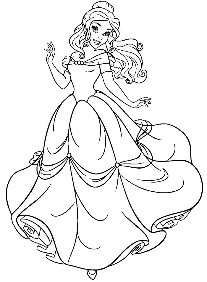 Disney Princess Belle Drawing at GetDrawings | Free download