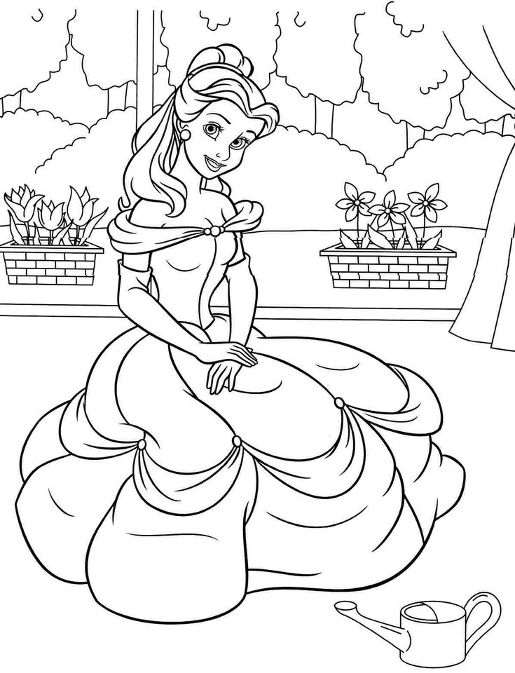 735x960 The Best Disney Belle Ideas On Belle Drawing