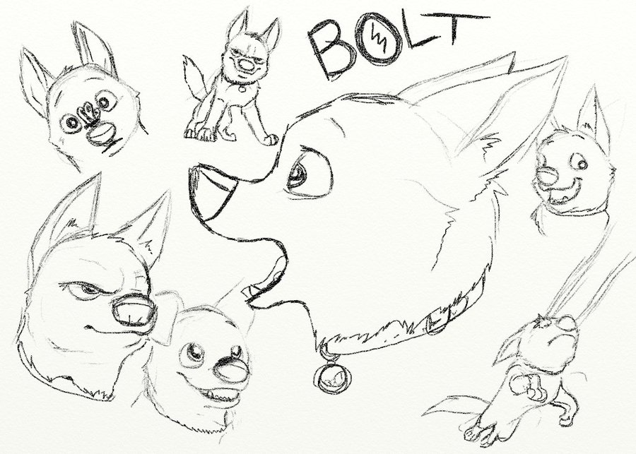 900x643 Some Bolt Sketches By Kanpekinasekai