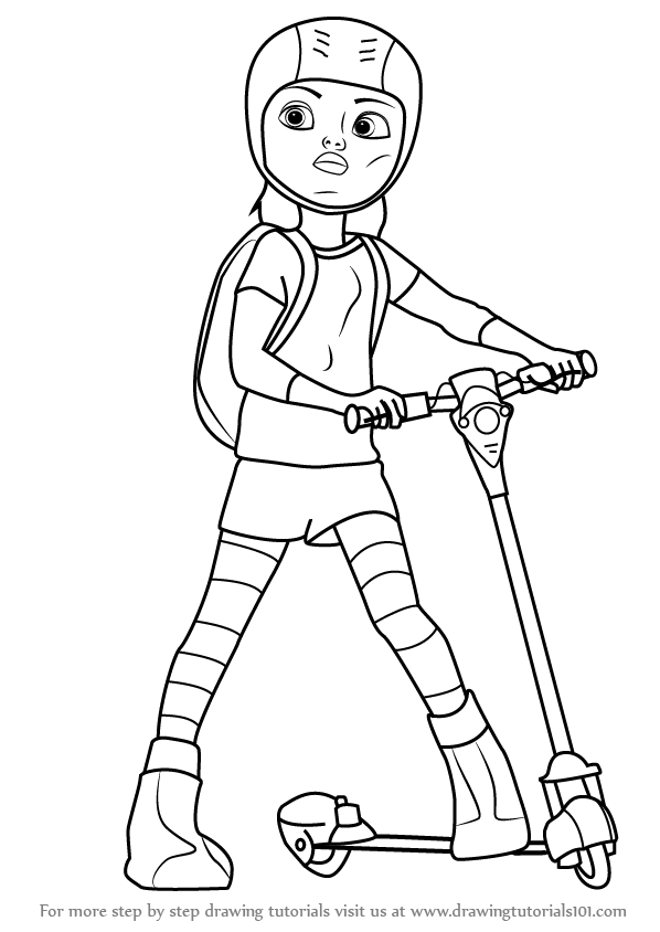 598x844 Step By Step How To Draw Penny From Bolt