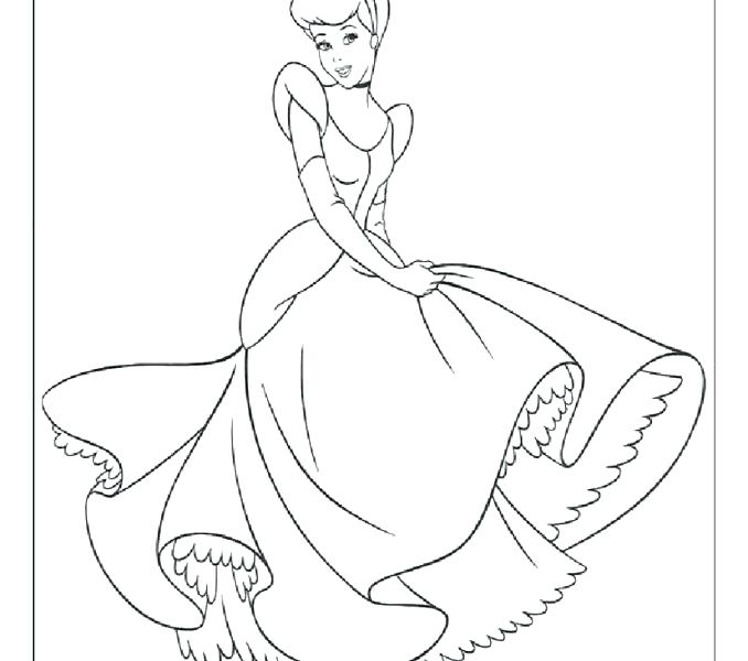 678x600 Cinderella Printable Coloring Pages Coloring Page 2 Free Printable