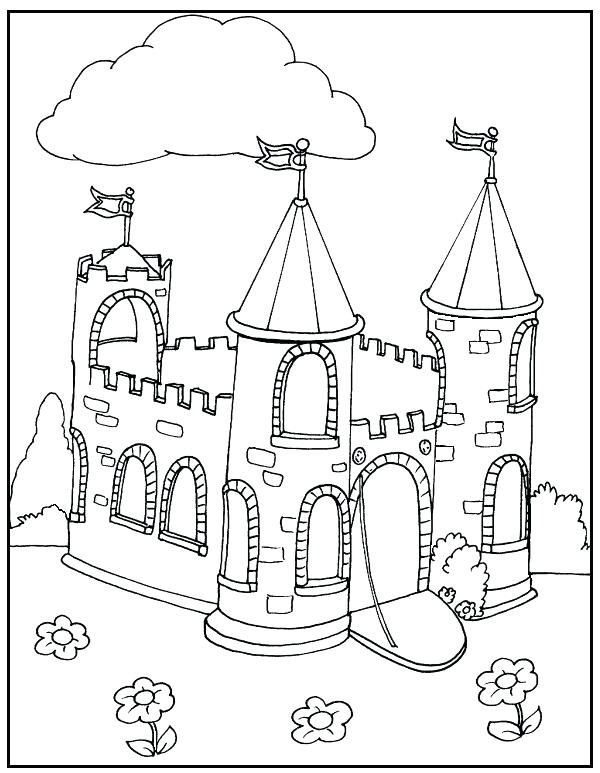 600x773 Castle Coloring Pages Best Coloring Pages