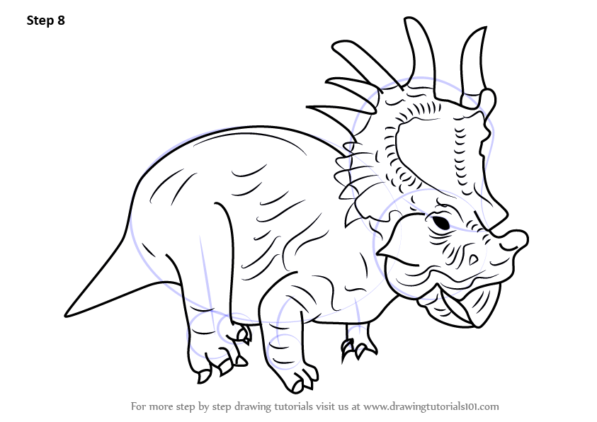 843x596 Learn How To Draw Eema From Disney Dinosaur (Disney Dinosaur) Step