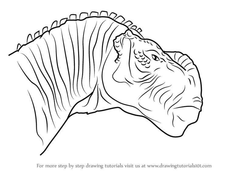 800x565 Learn How To Draw Kron From Disney Dinosaur (Disney Dinosaur) Step