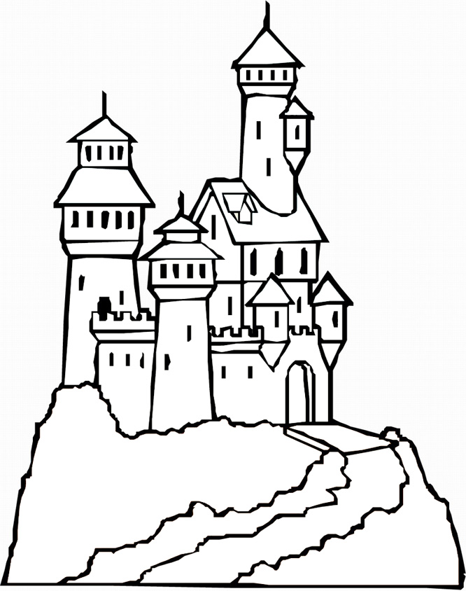 666x844 Castle Coloring Pages Pictures Printable Castles