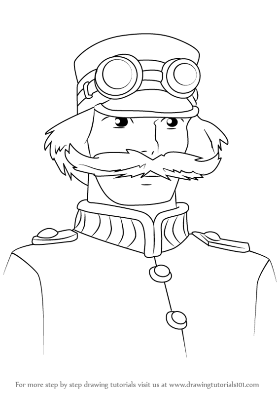 566x800 Learn How To Draw King Of Ingary From Howl's Moving Castle (Howl'S